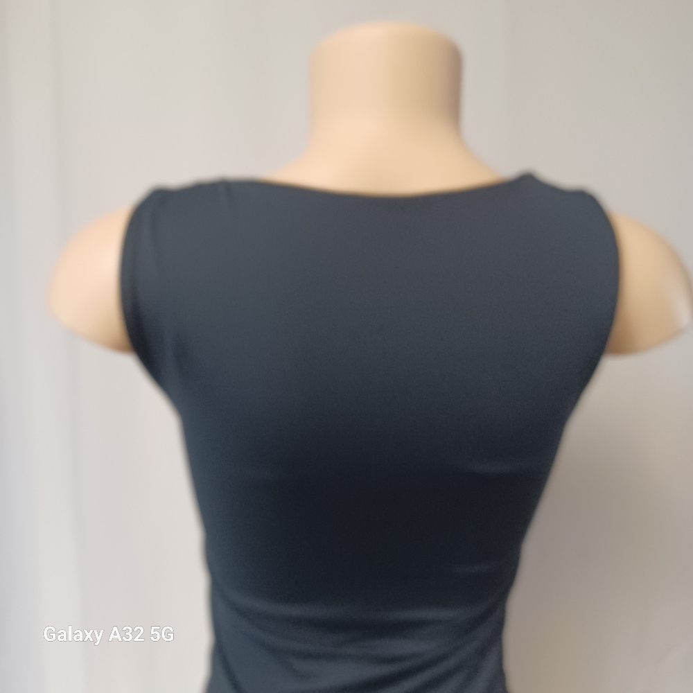 Zara Blouse Stratch Size S Black Fitted Sleeveless Tank Top - Picture 6 of 12